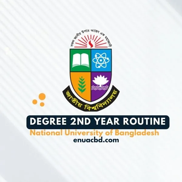 NU Degree 2nd Year Exam Routine 2026