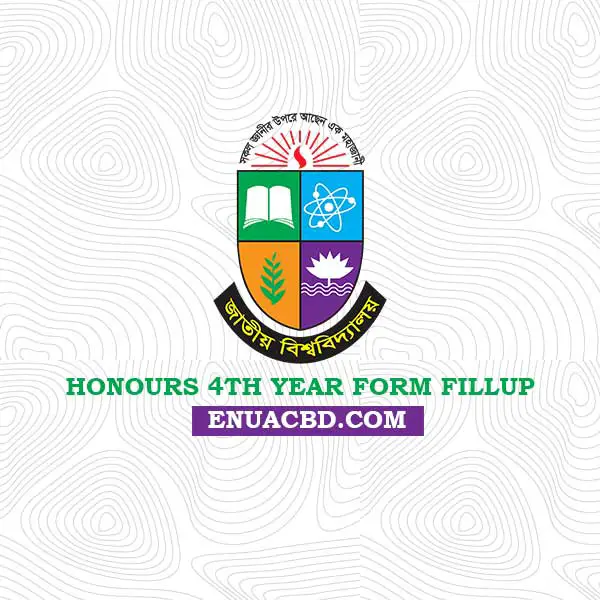 Honours 4th Year Form Fillup Notice 2026