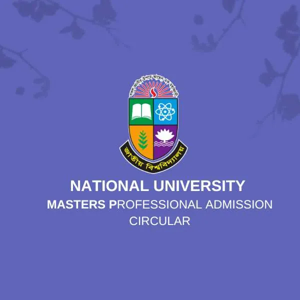 NU Masters Professional Admission Circular 2026
