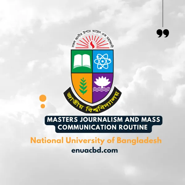 M.A. in Mass Communication & Media Routine of National University