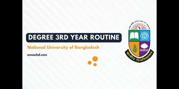 Degree 3rd year Routine 2025